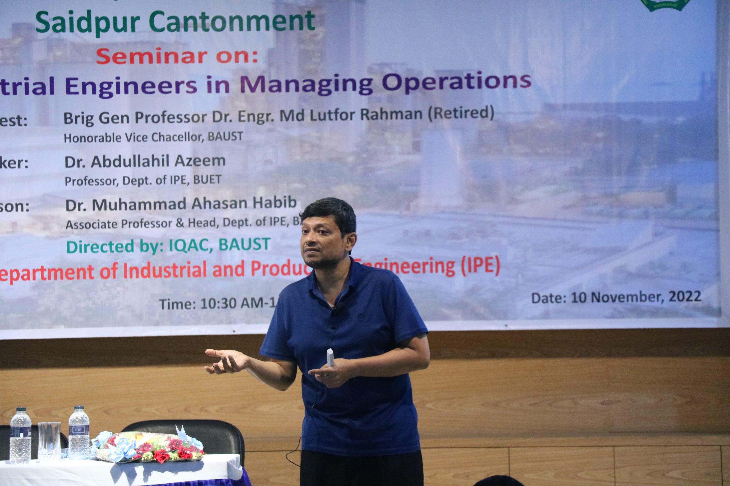 Seminar On "Role Of Industrial Engineers In Managing Operations" By ...